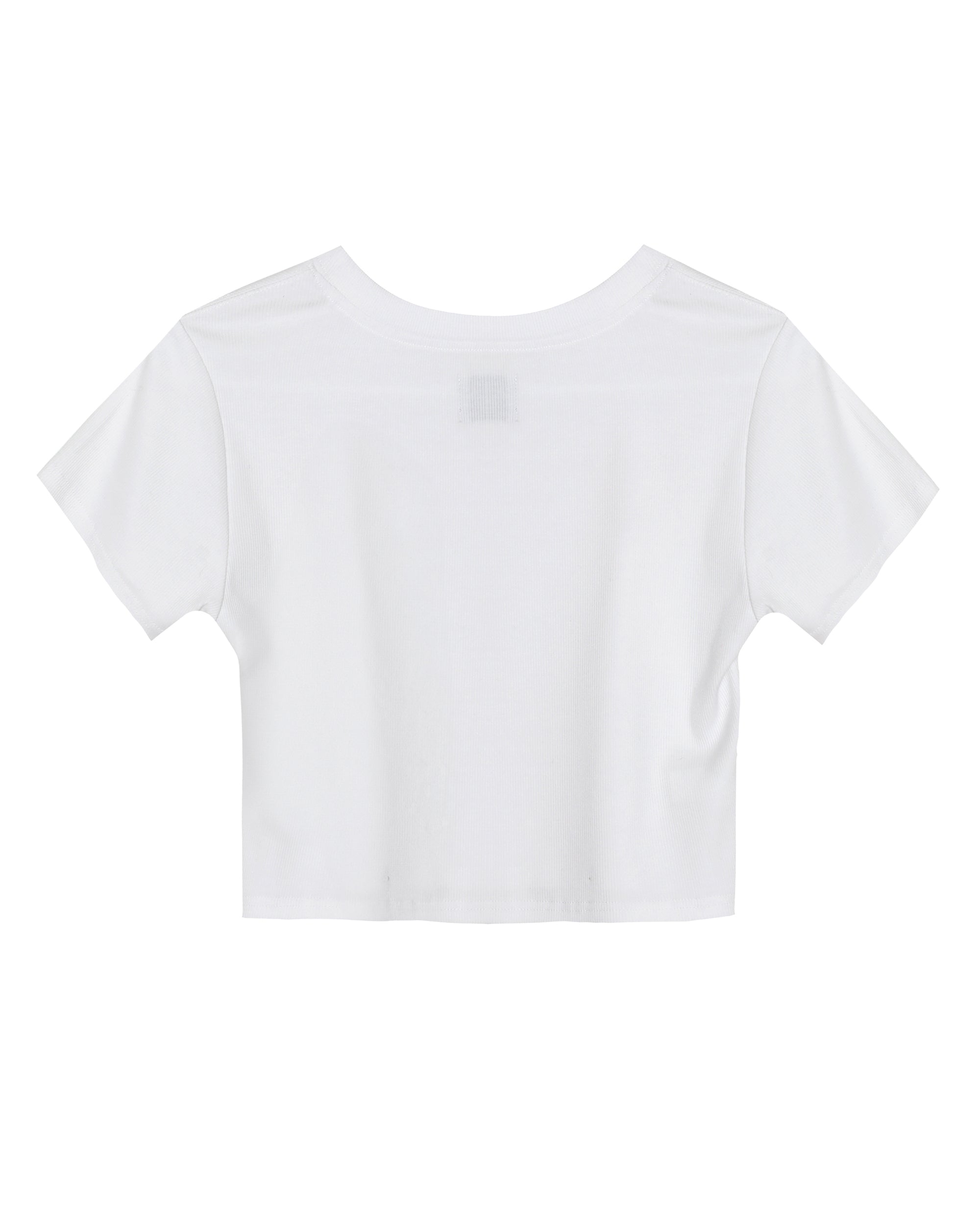 White Read Receipts Crop Tee