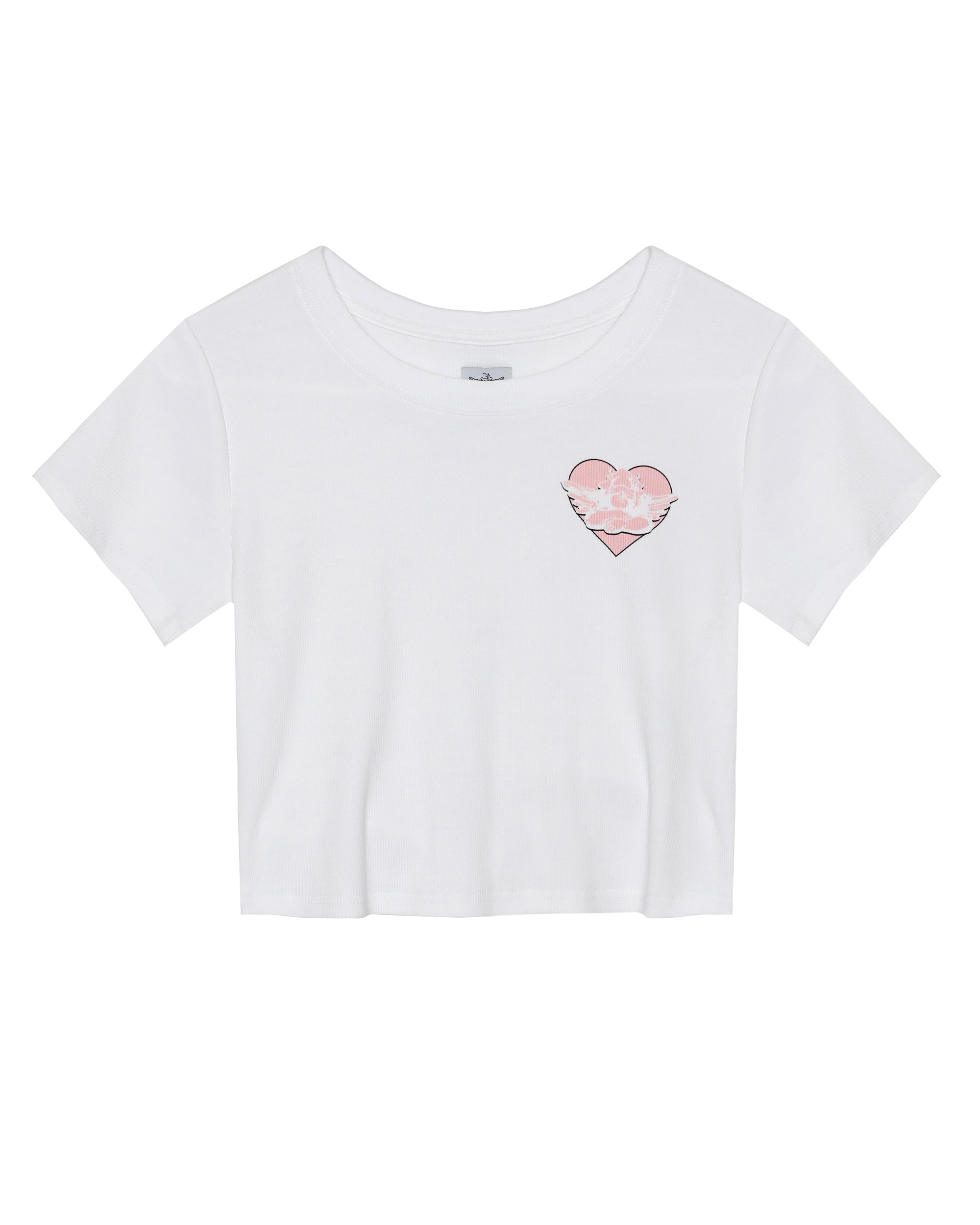 White Read Receipts Crop Tee