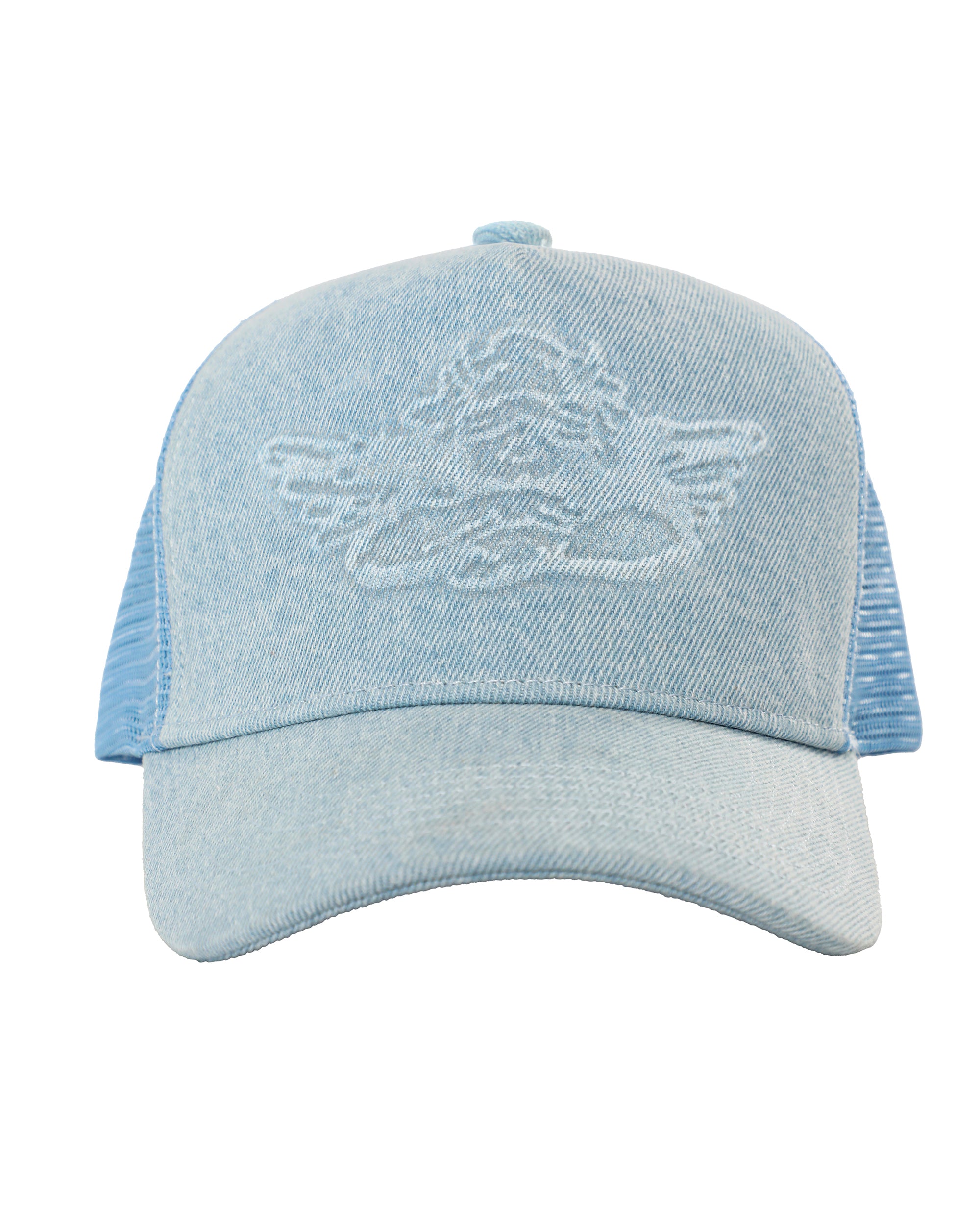 Blue Frost Denim Trucker Hat