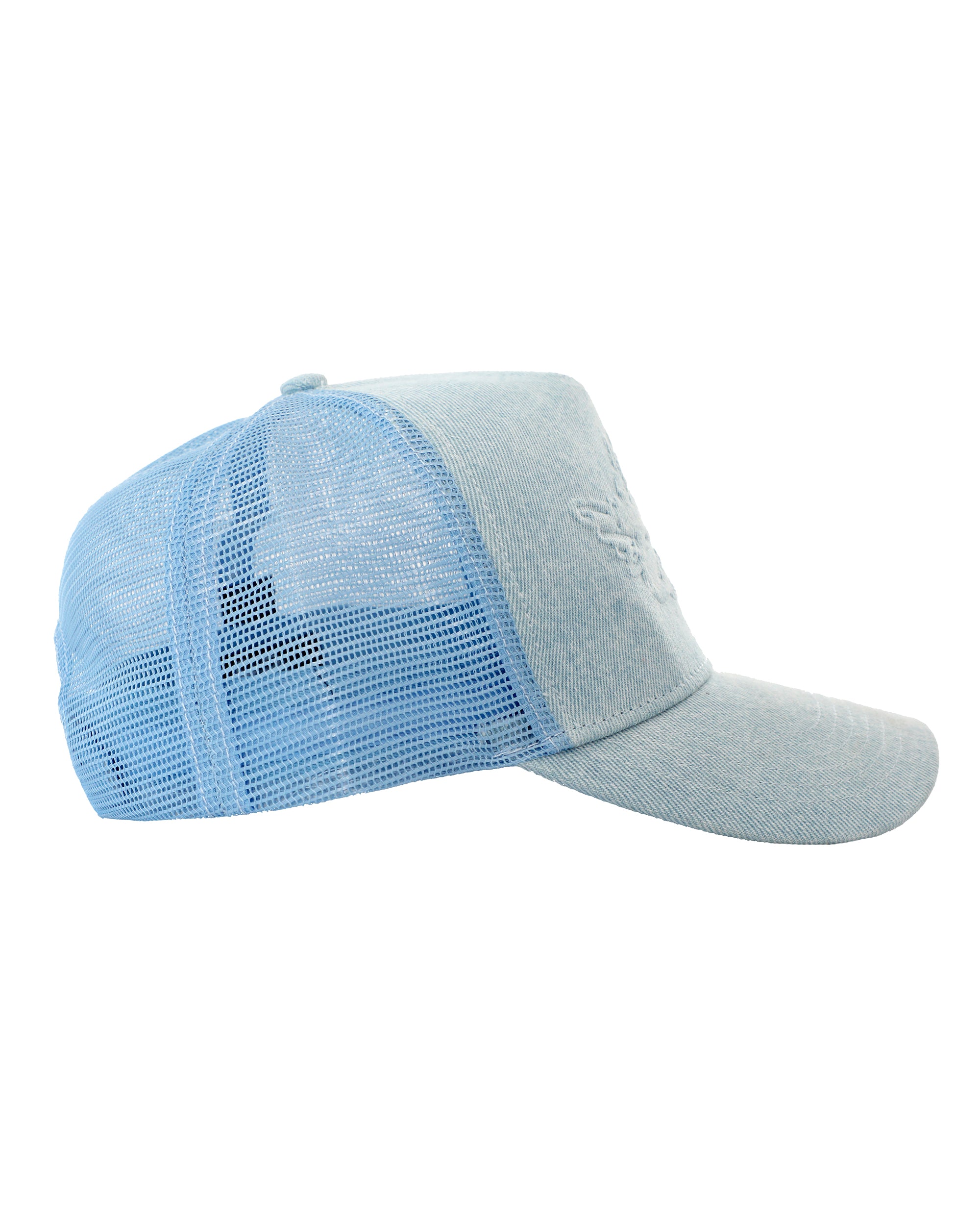 Blue Frost Denim Trucker Hat