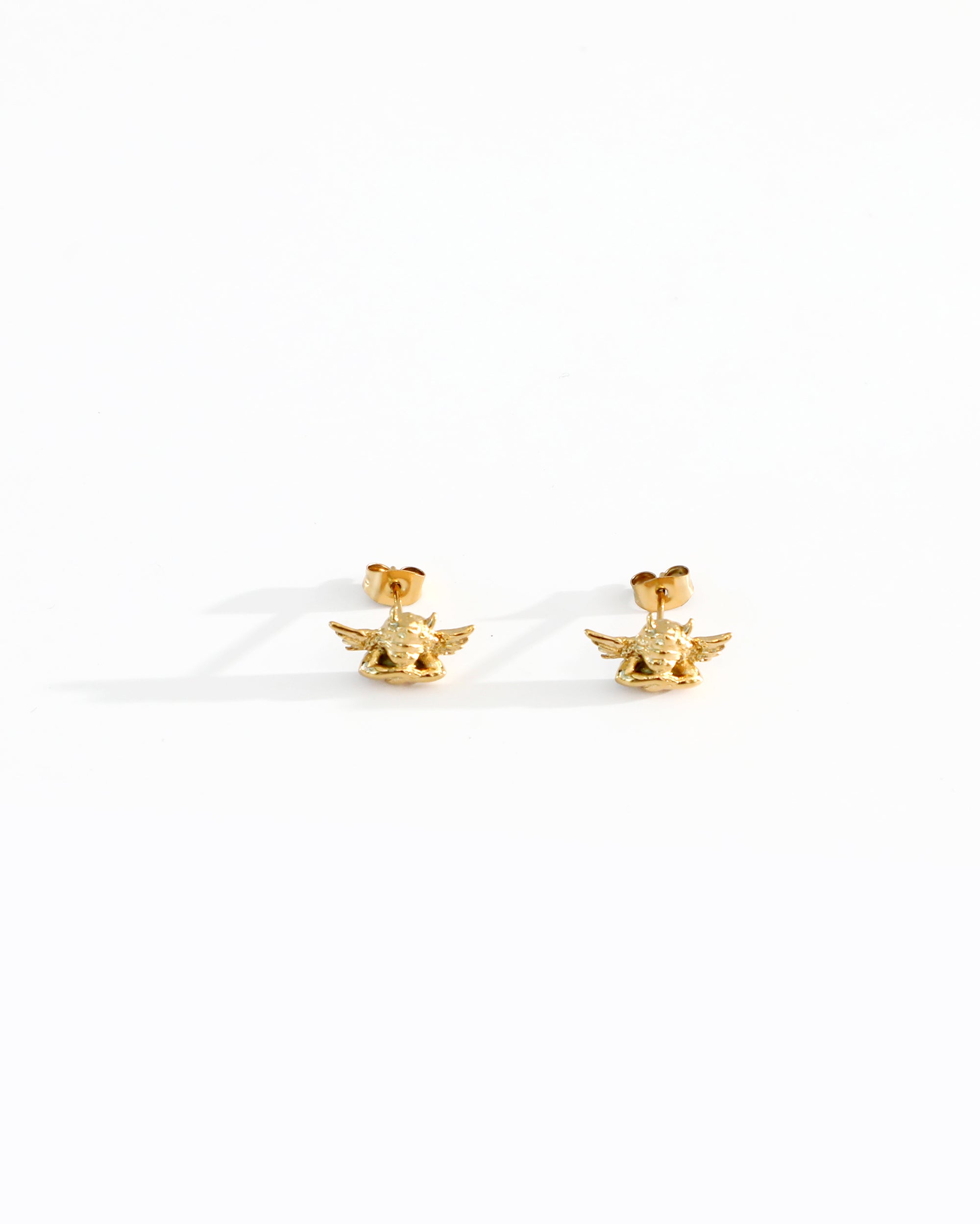 Boys Lie Gold Stud Earrings