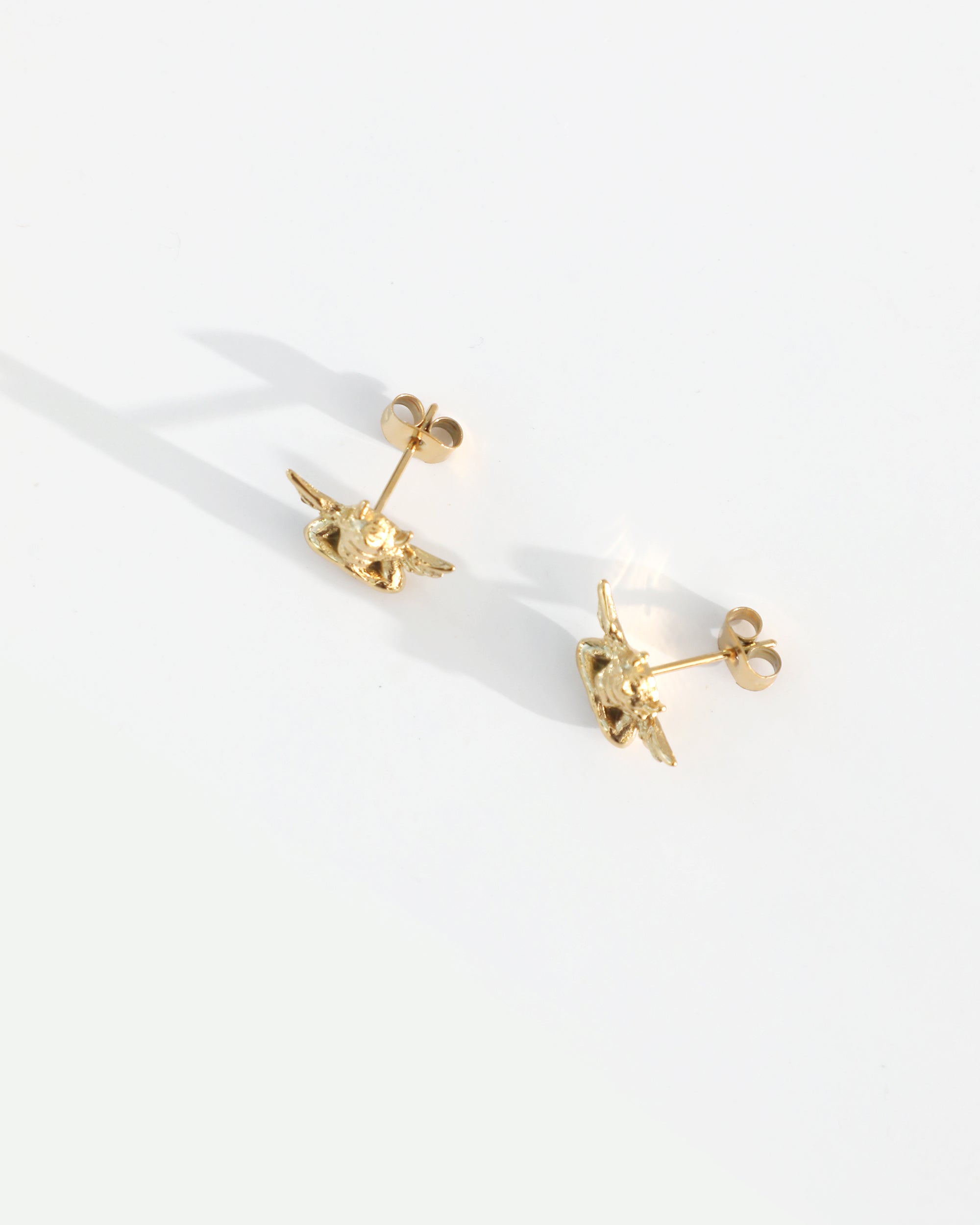 Boys Lie Gold Stud Earrings