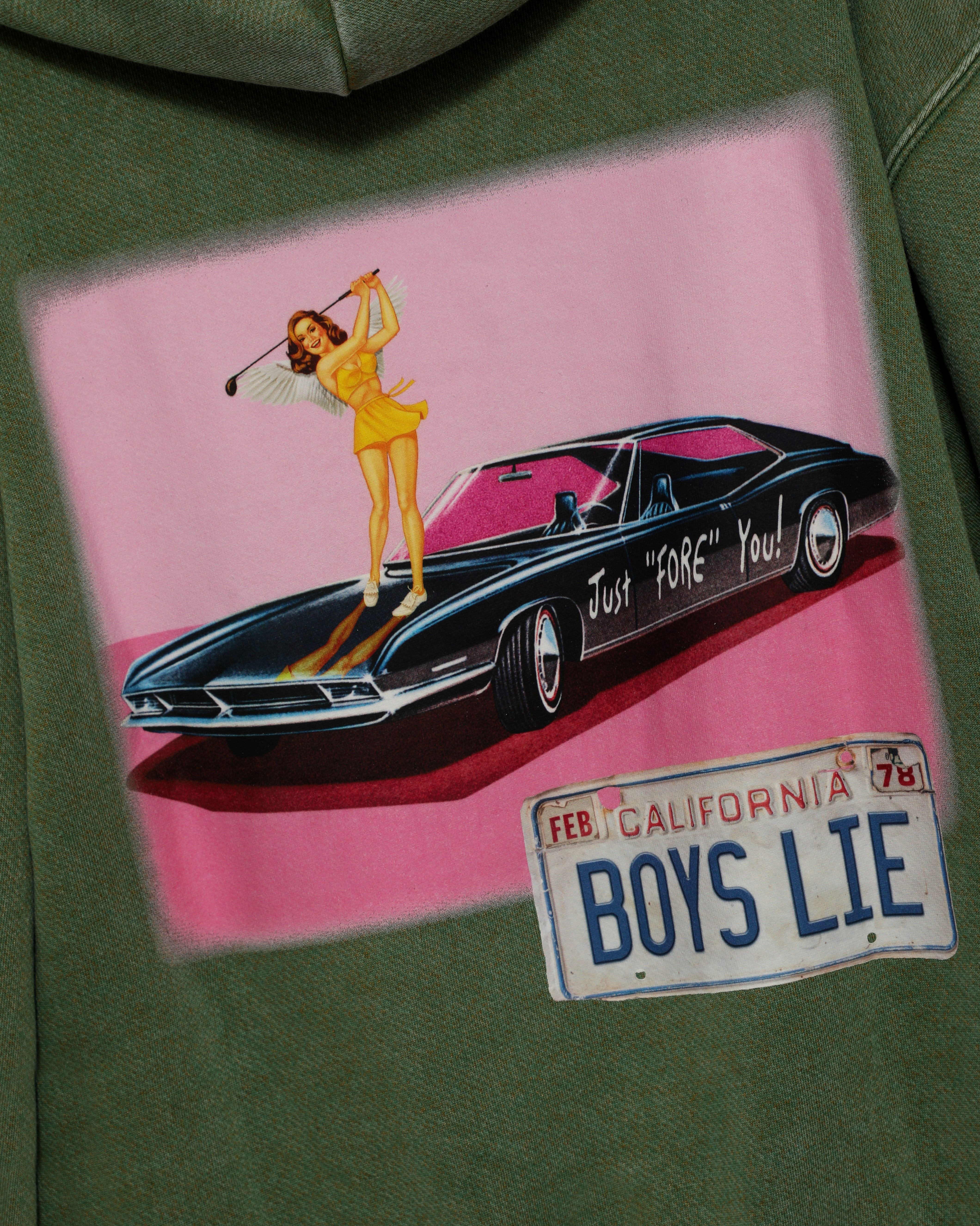 Just Fore You Racer Hoodie