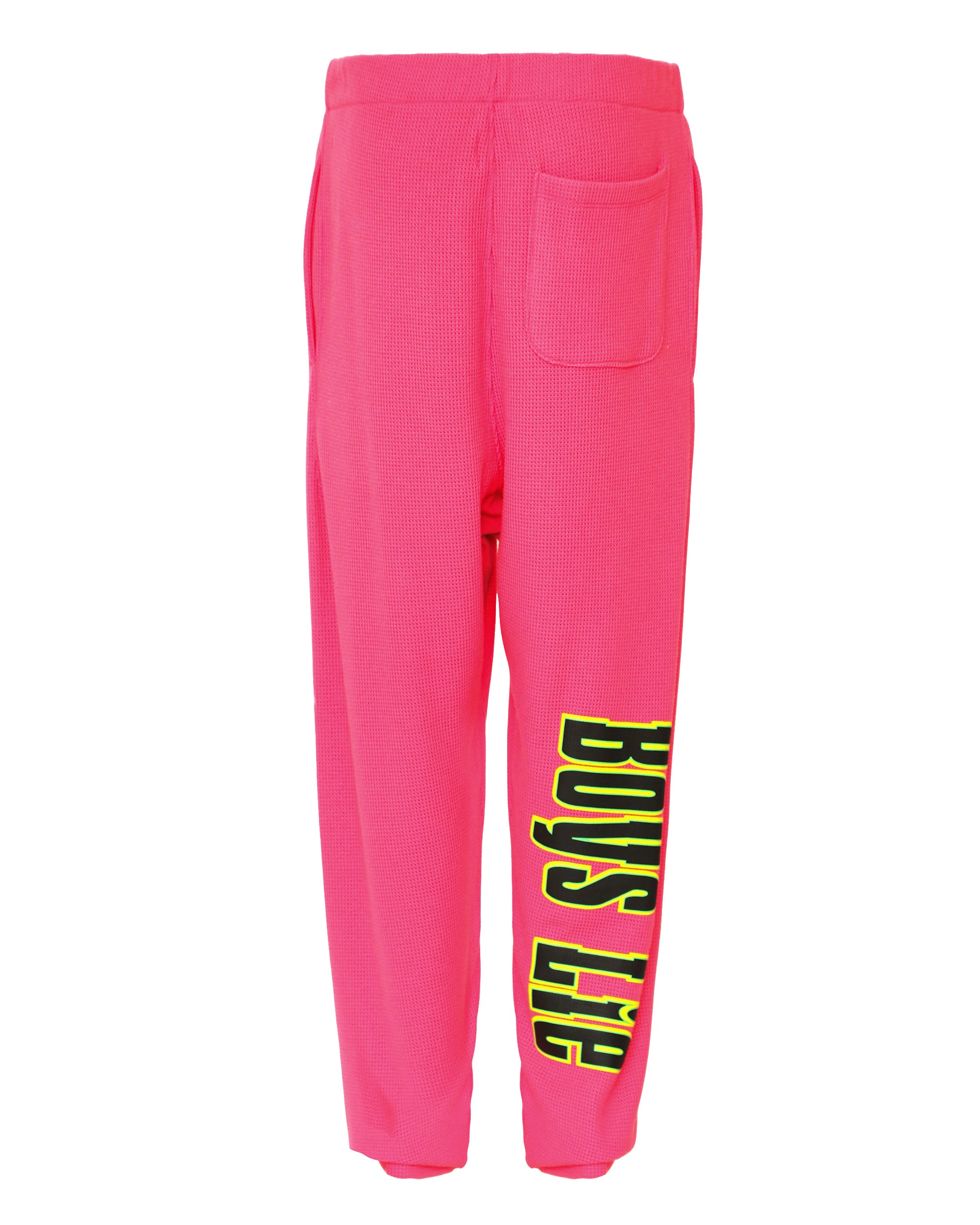 Boys Lie Spunk Thermal Mac Slim Sweatpants Neon Pink x Small