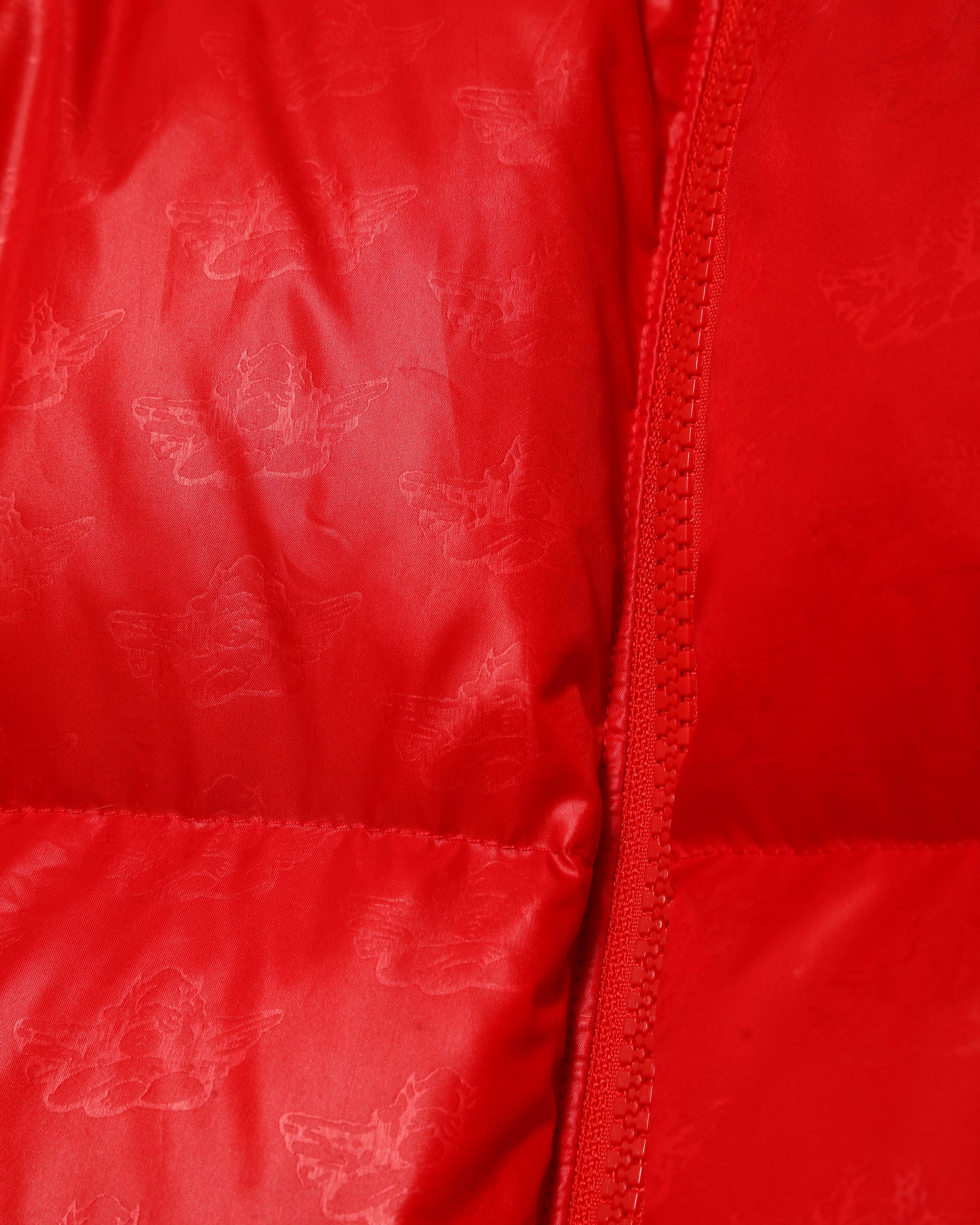 Red Puffer Logo Jacket