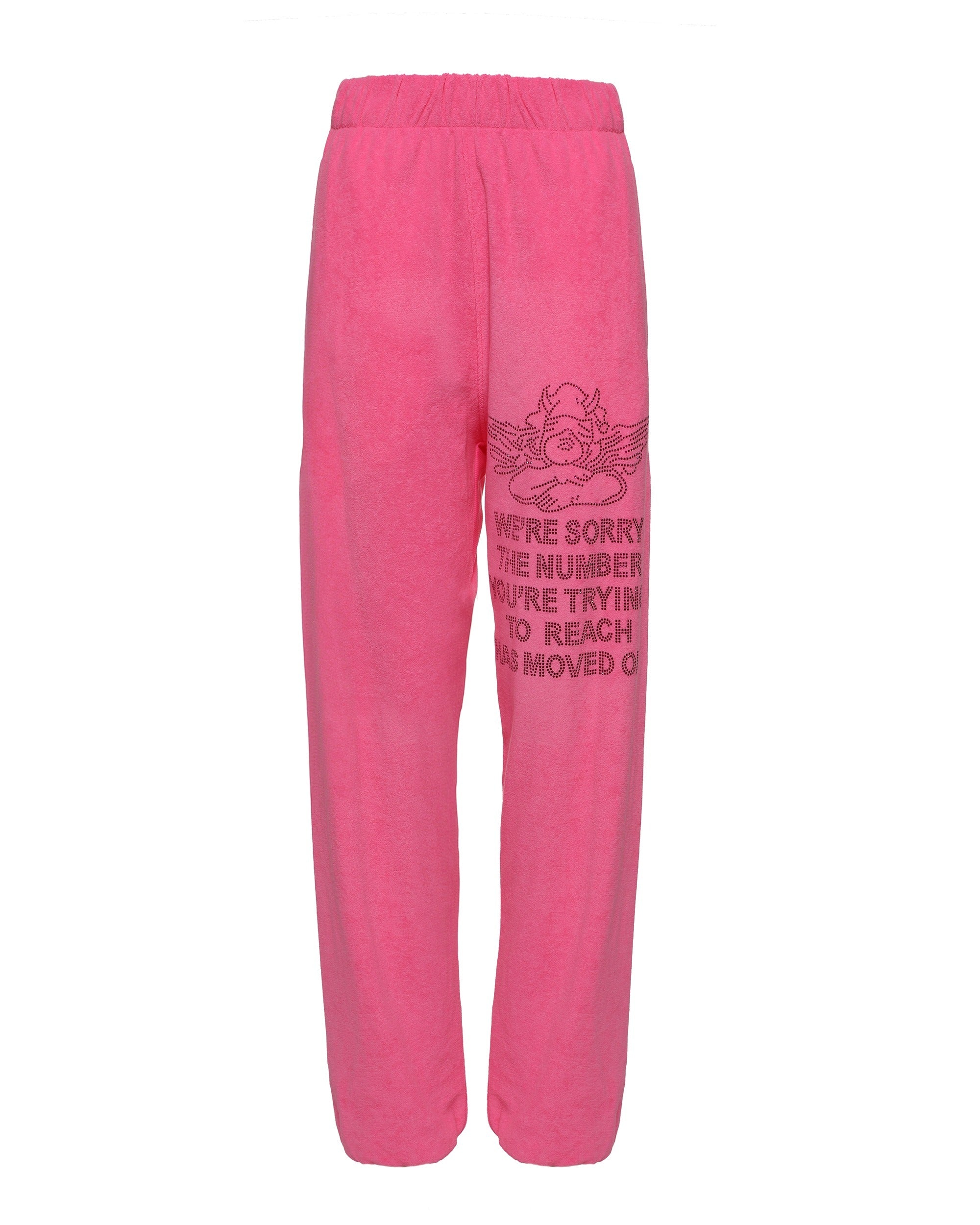 1-800 Neon Pink Mac Slim Pant