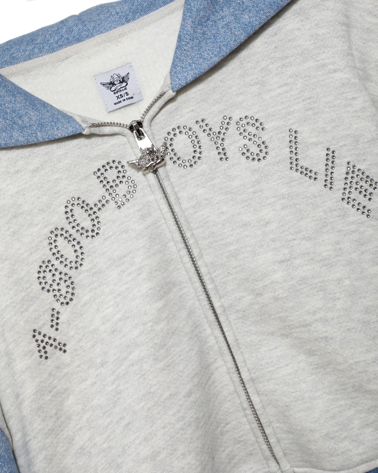 1-800 Heathered Alex Zip Up