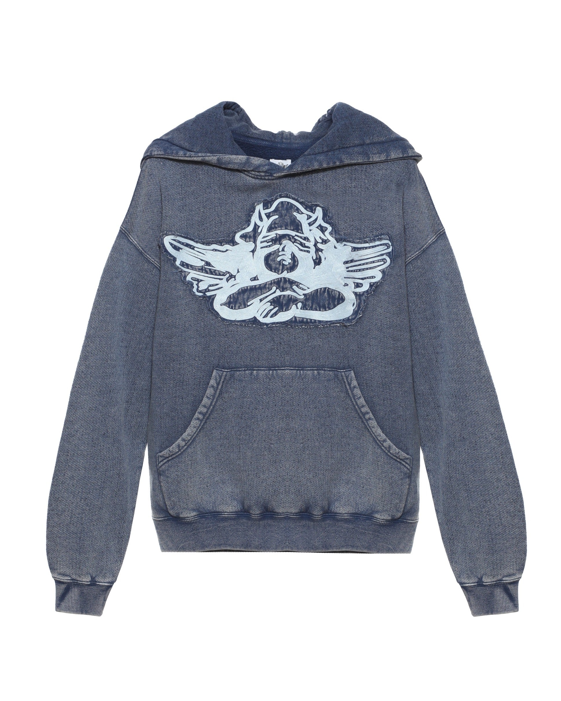 Blue Stitch Me Up Racer Hoodie