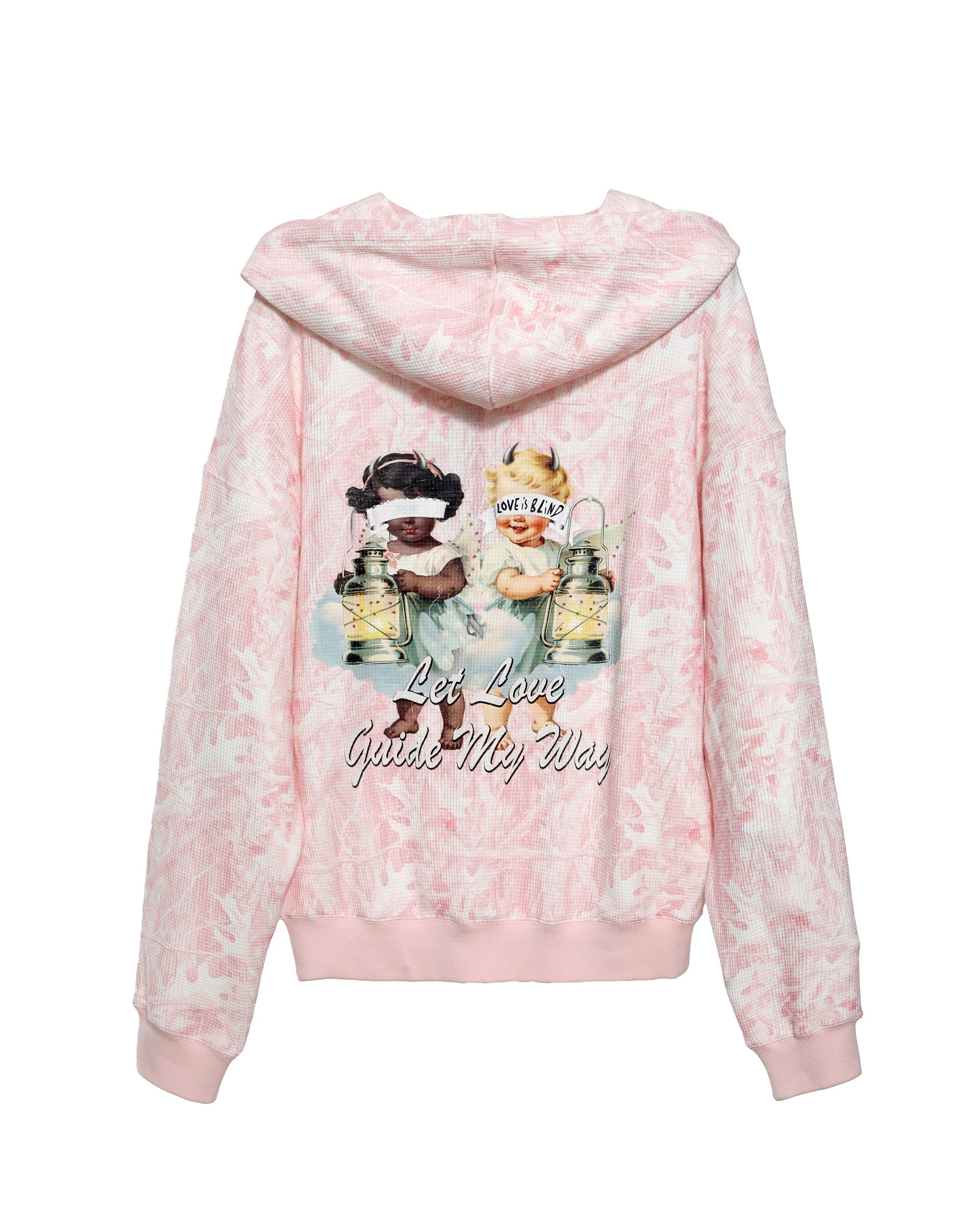 Let Love Guide My Way Rhinestone Racer Hoodie