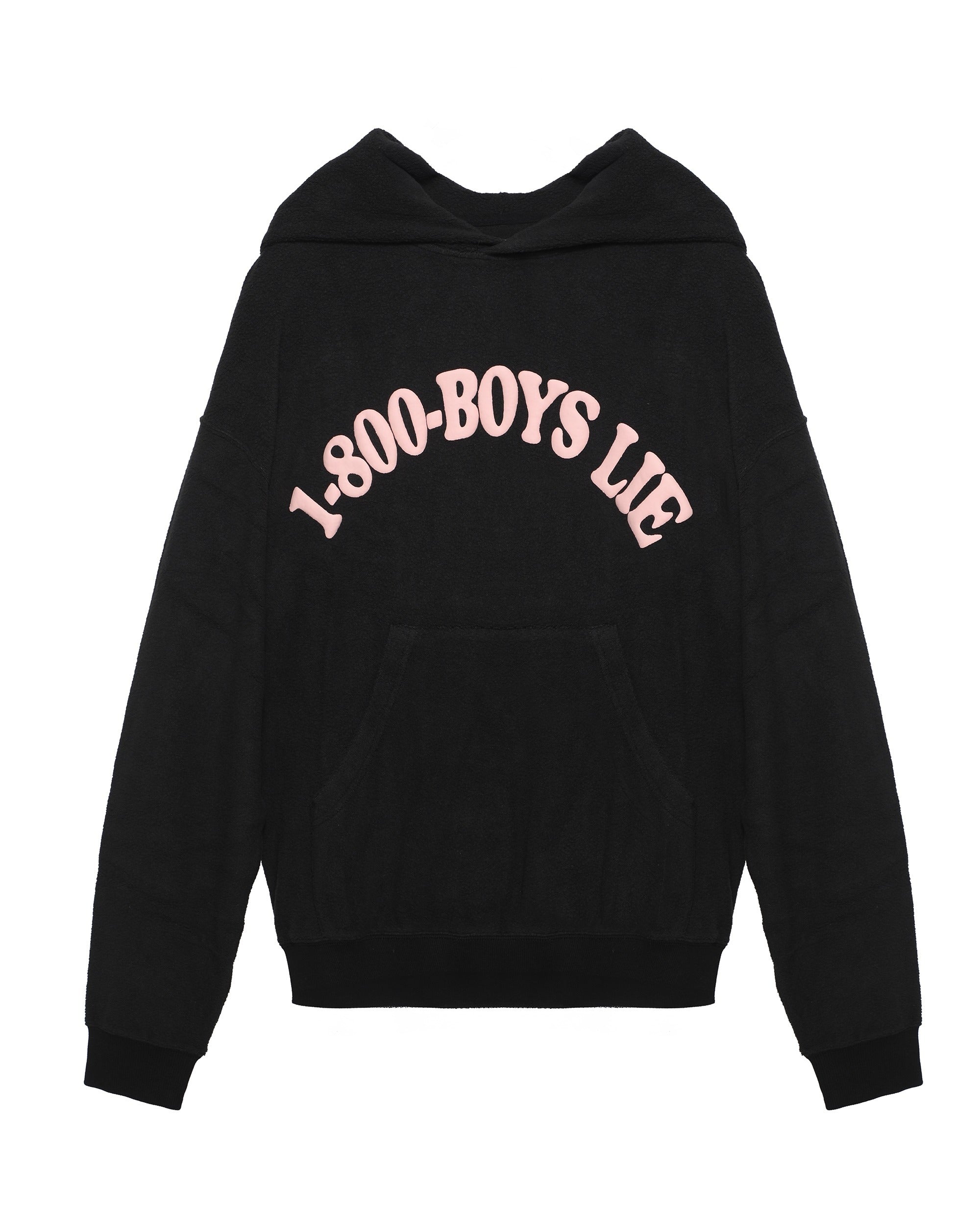 Black 1-800 Boys Lie Racer Hoodie