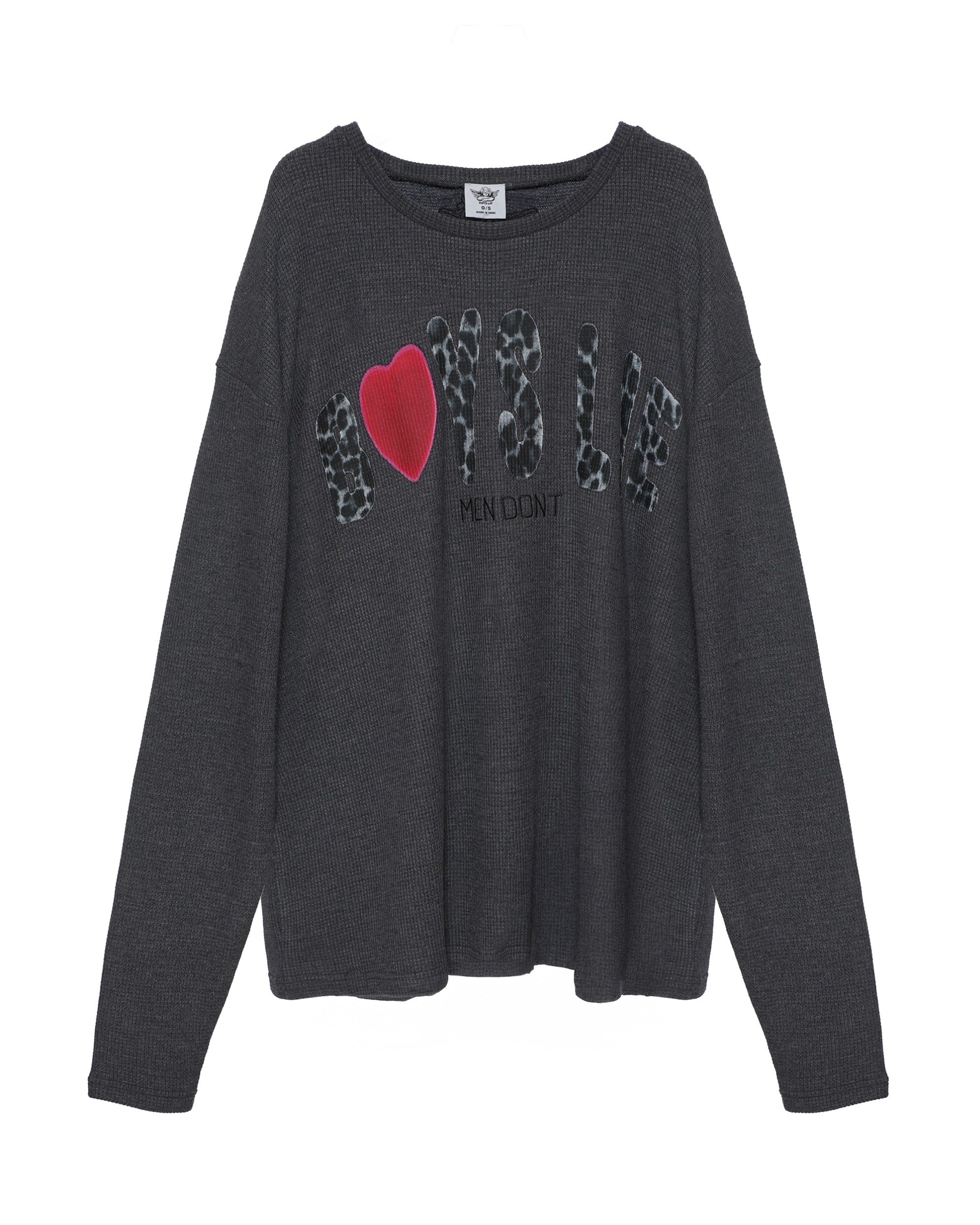 Charcoal Grey Caitlyn Coded Thermal Longsleeve
