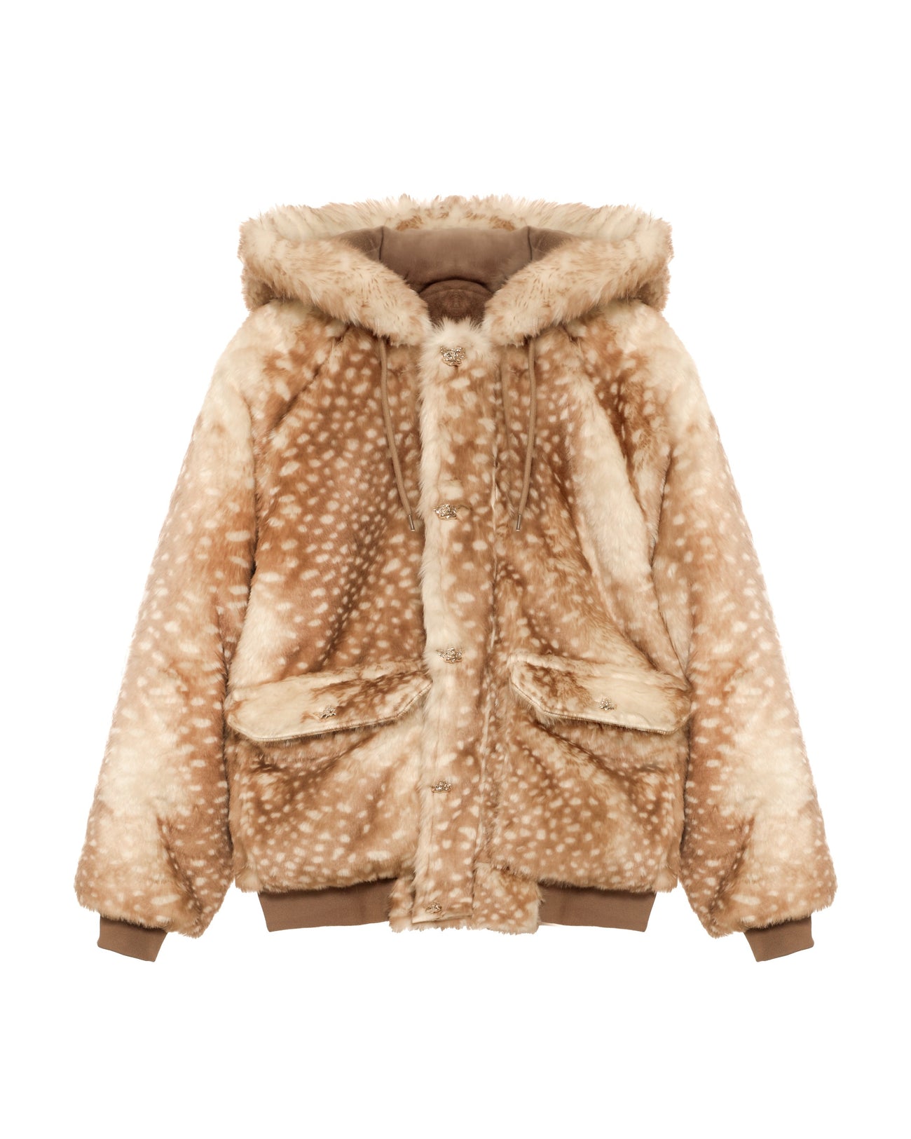 Veste en fausse fourrure Fawn Over Me chez Boys Lie