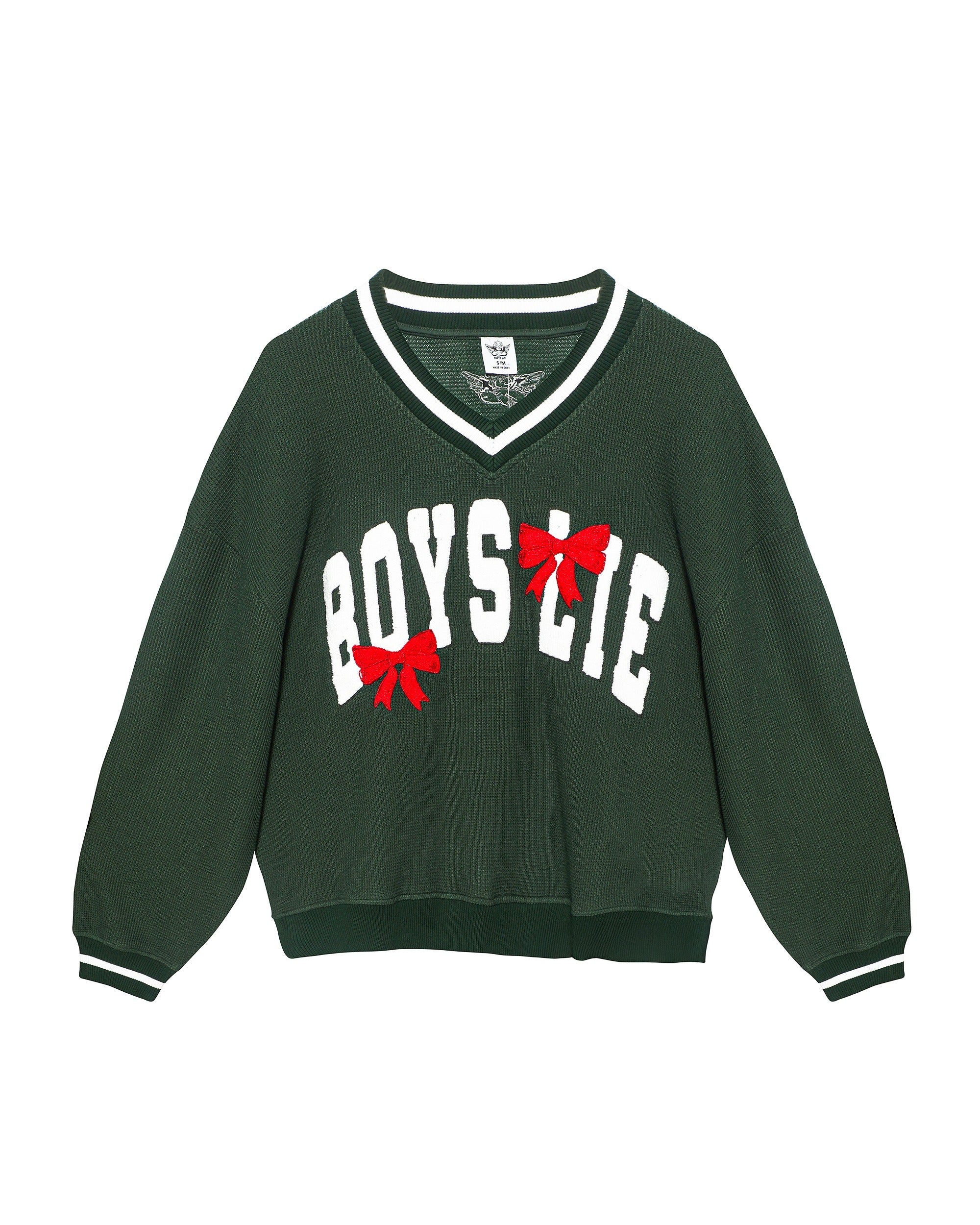 Green Wrap Me In A Bow Hayley V-Neck