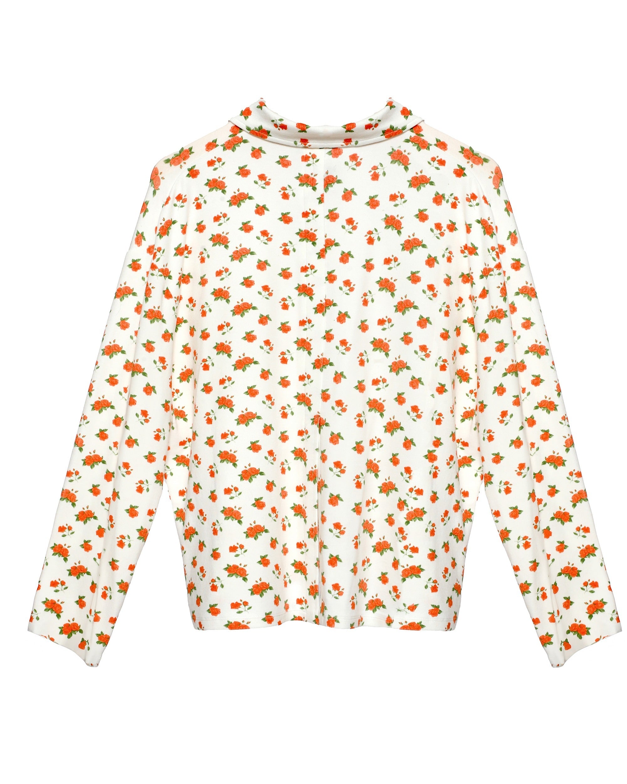 Roses Are Red Button-Down PJ Top