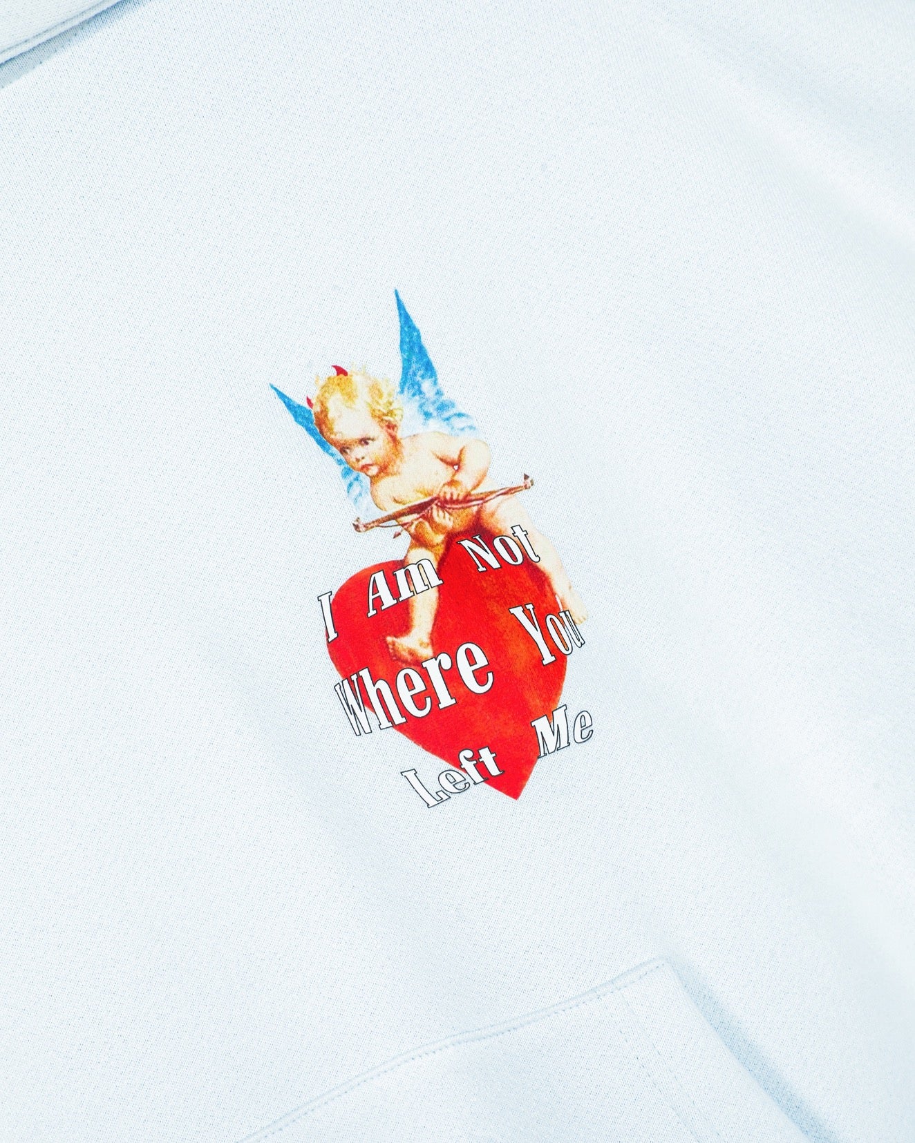 I'M NOT WHERE YOU LEFT ME RACER HOODIE