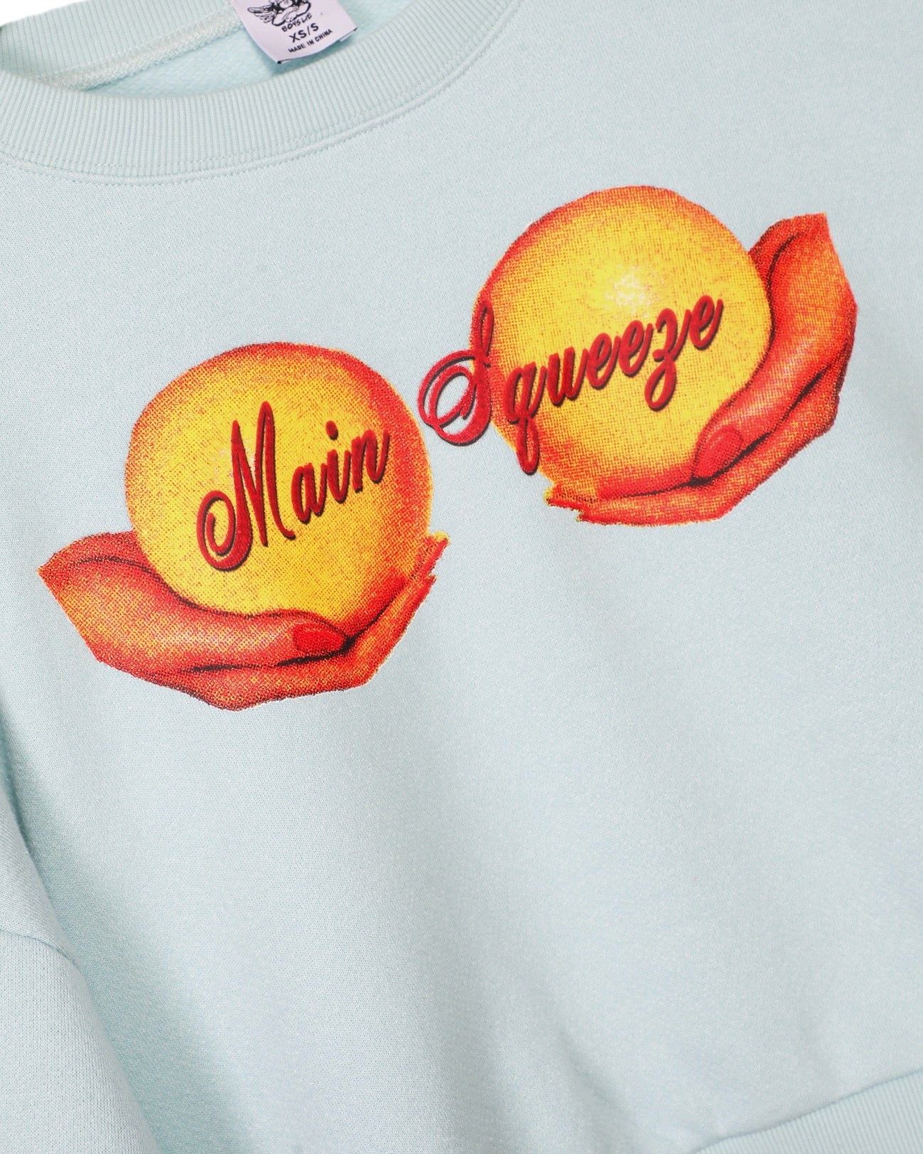 MAIN SQUEEZE CROP KARA CREW