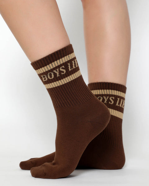 Boys Lie Neutral Socks - Espresso