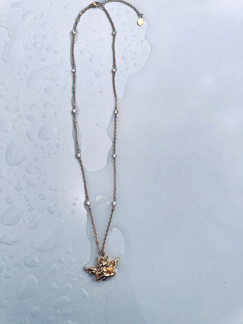 Box of Rain Gold Necklace
