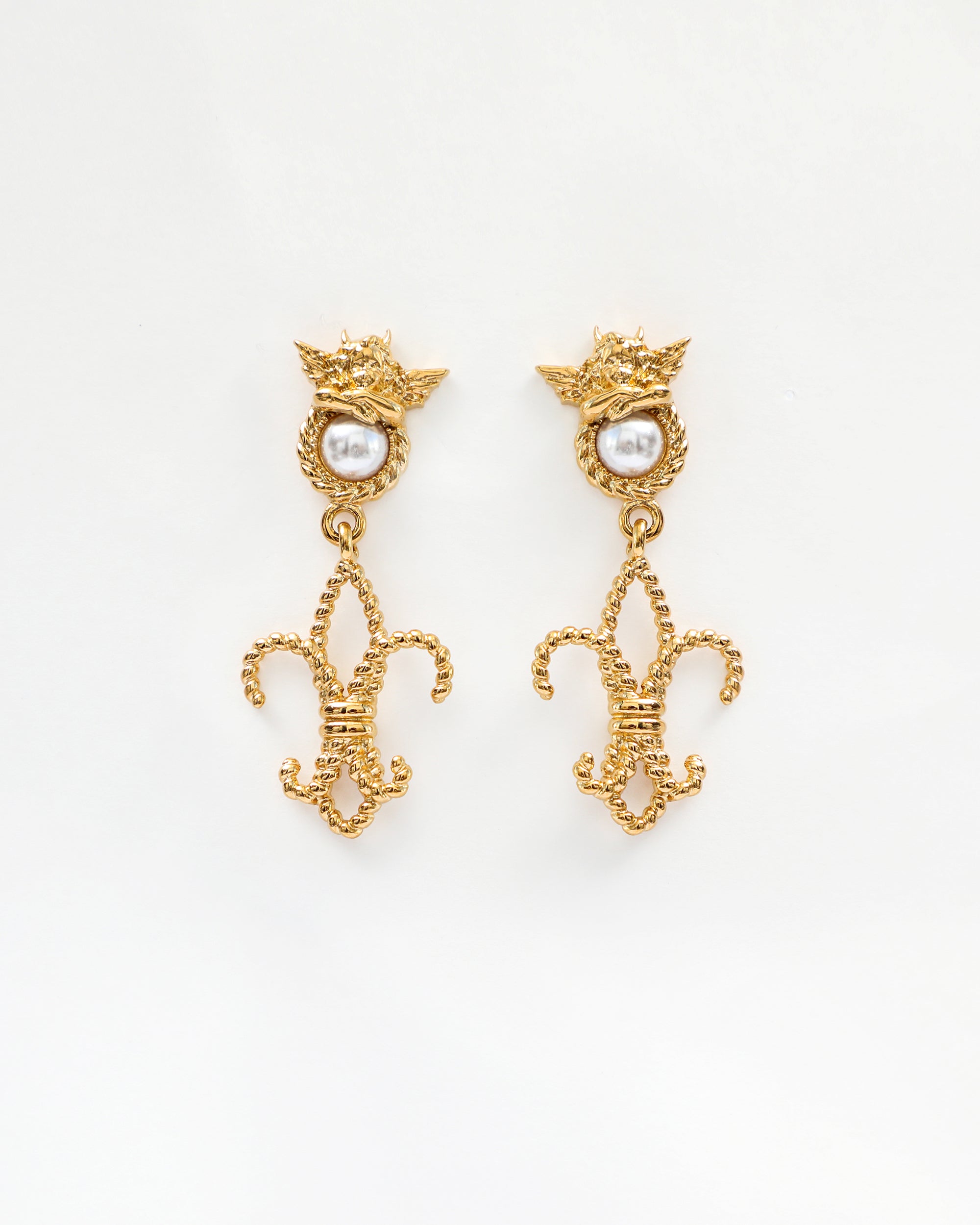 In Spades Gold Earrings