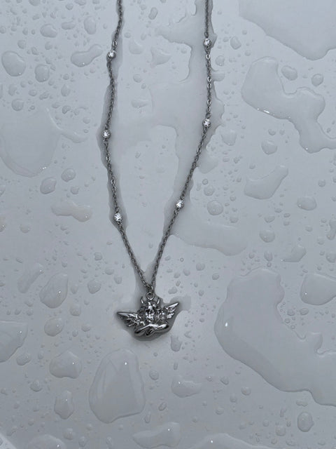 Box of Rain Silver Necklace