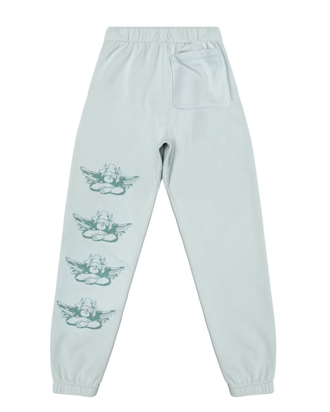 Boys Lie Light Blue Heavyweight French Terry High Rise Sweatpants